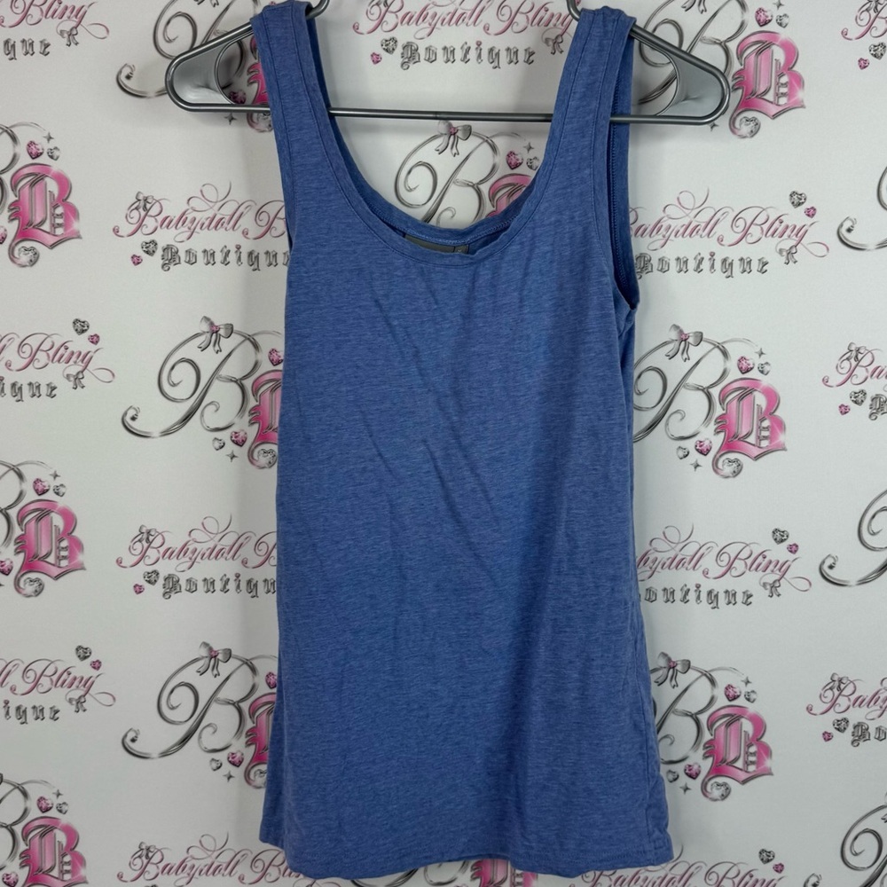B.young tank top light blue scoop neck Chic Blue Tank Top for Women
